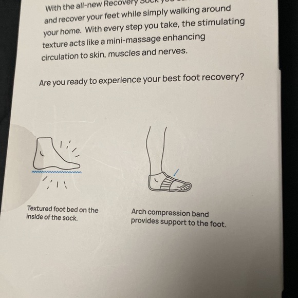 Naboso Recovery Socks with Stimulating Texture Sz M (9.5-11) Women’s - Picture 9 of 10